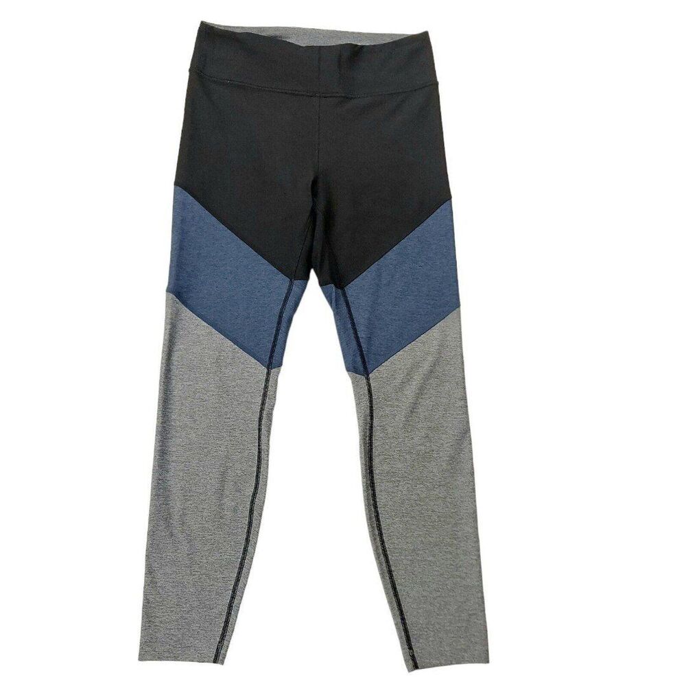 Outdoor Voices Leggings Womens Medium Gray Black Yoga Running Athleisure Gym